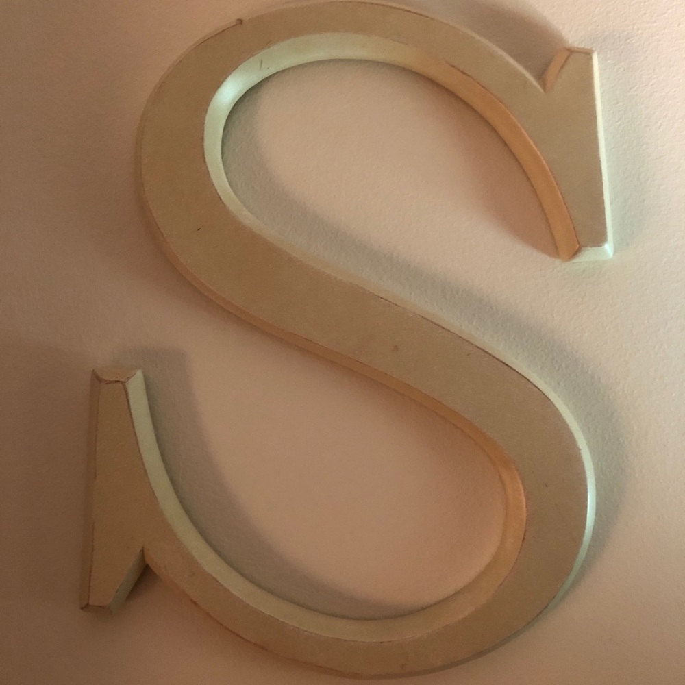 Letter S wall mount